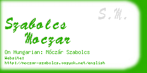 szabolcs moczar business card